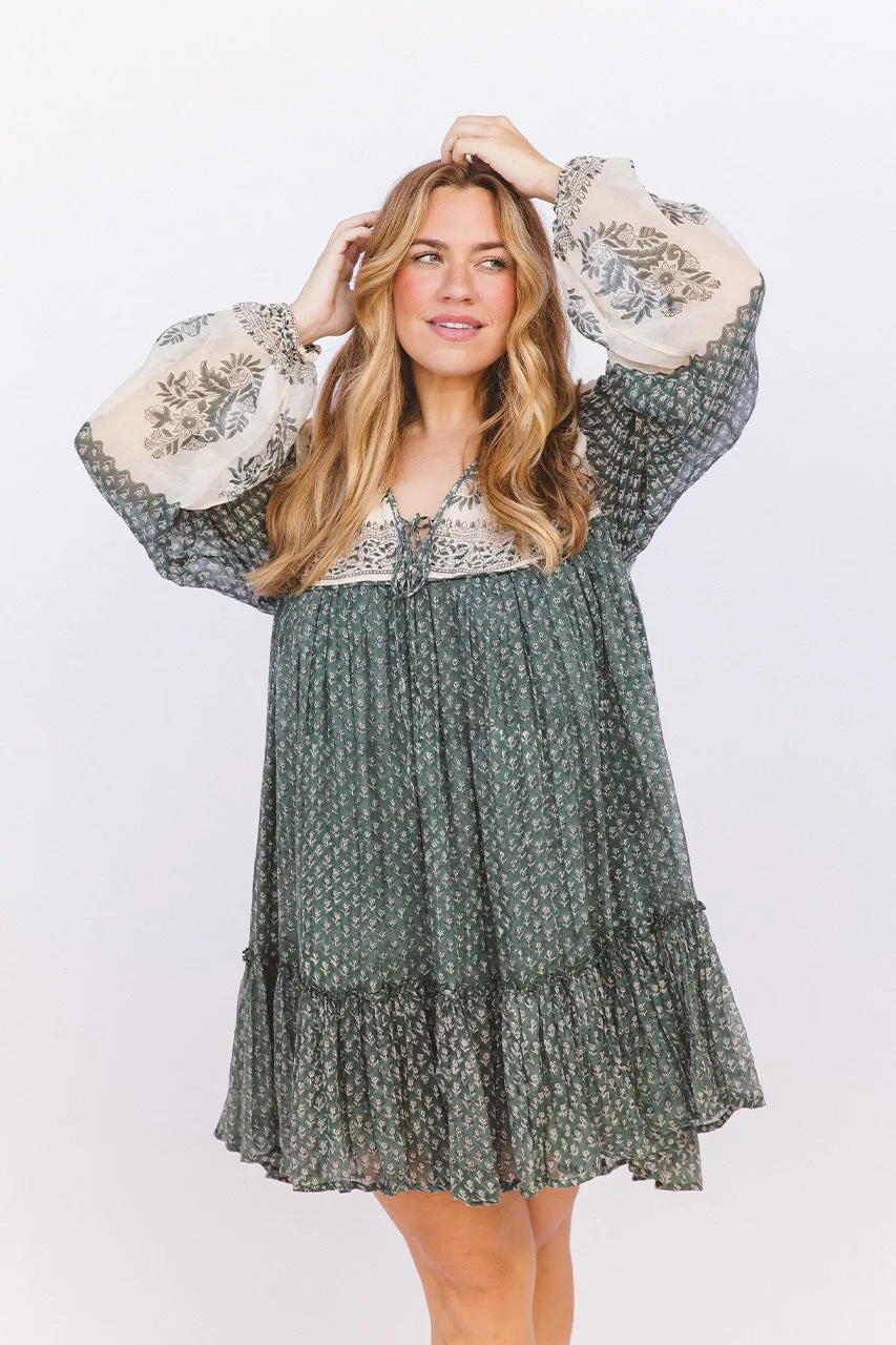 Rooh Mini Dress ~ Pine sold by Daughters of India product image thumbnail 5