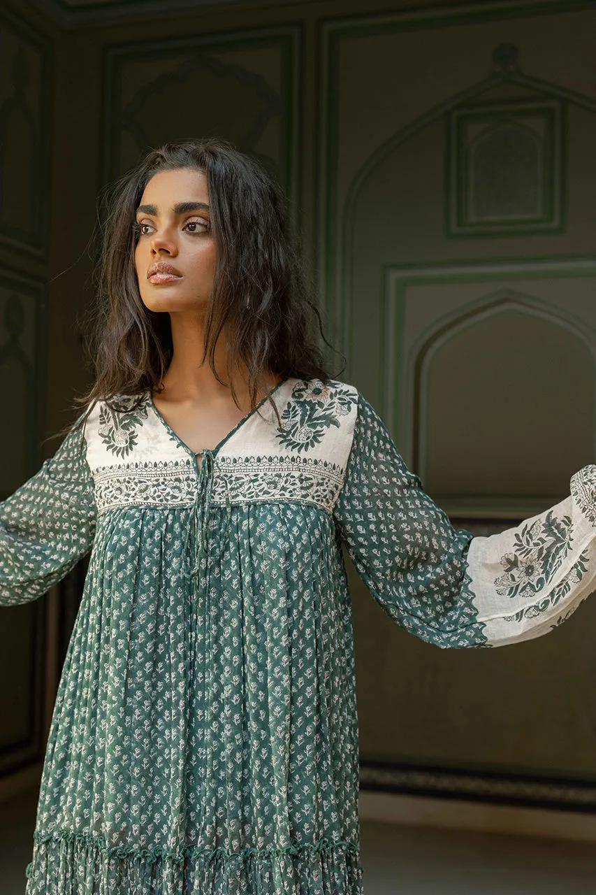 Rooh Mini Dress ~ Pine sold by Daughters of India product image thumbnail 2