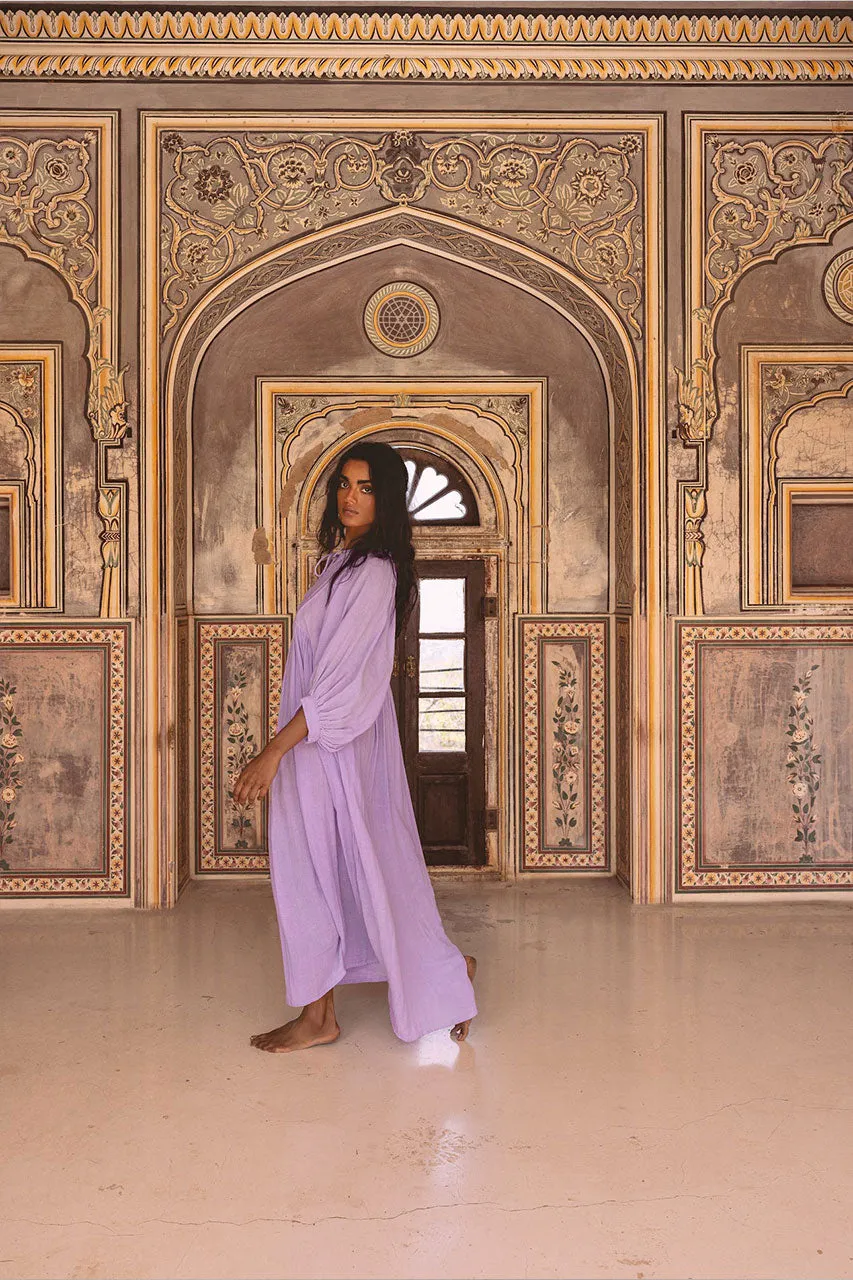 Kyra Maxi Dress ~ Lilac Gauze sold by Daughters of India product image thumbnail 5