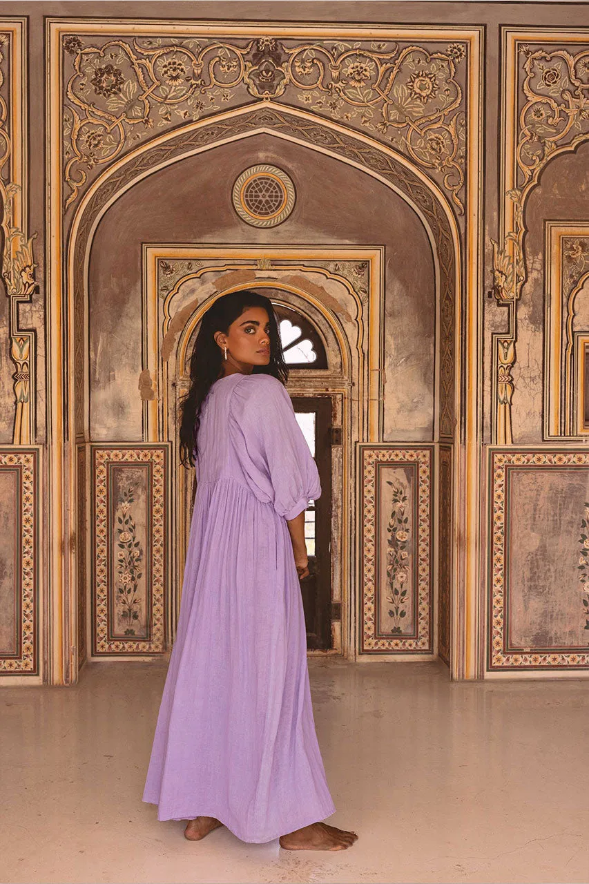 Kyra Maxi Dress ~ Lilac Gauze sold by Daughters of India product image thumbnail 4