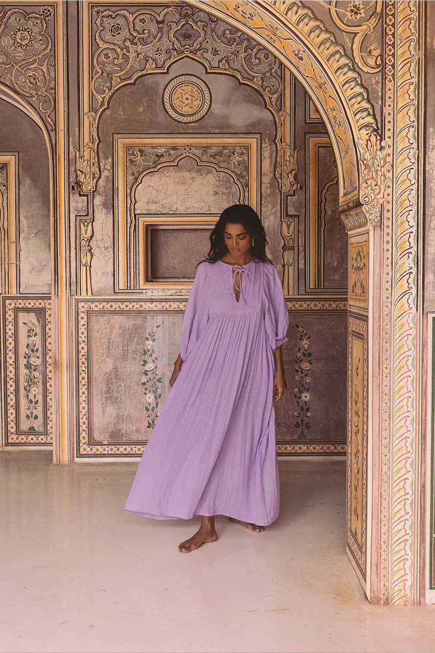 Kyra Maxi Dress ~ Lilac Gauze sold by Daughters of India product image thumbnail 3