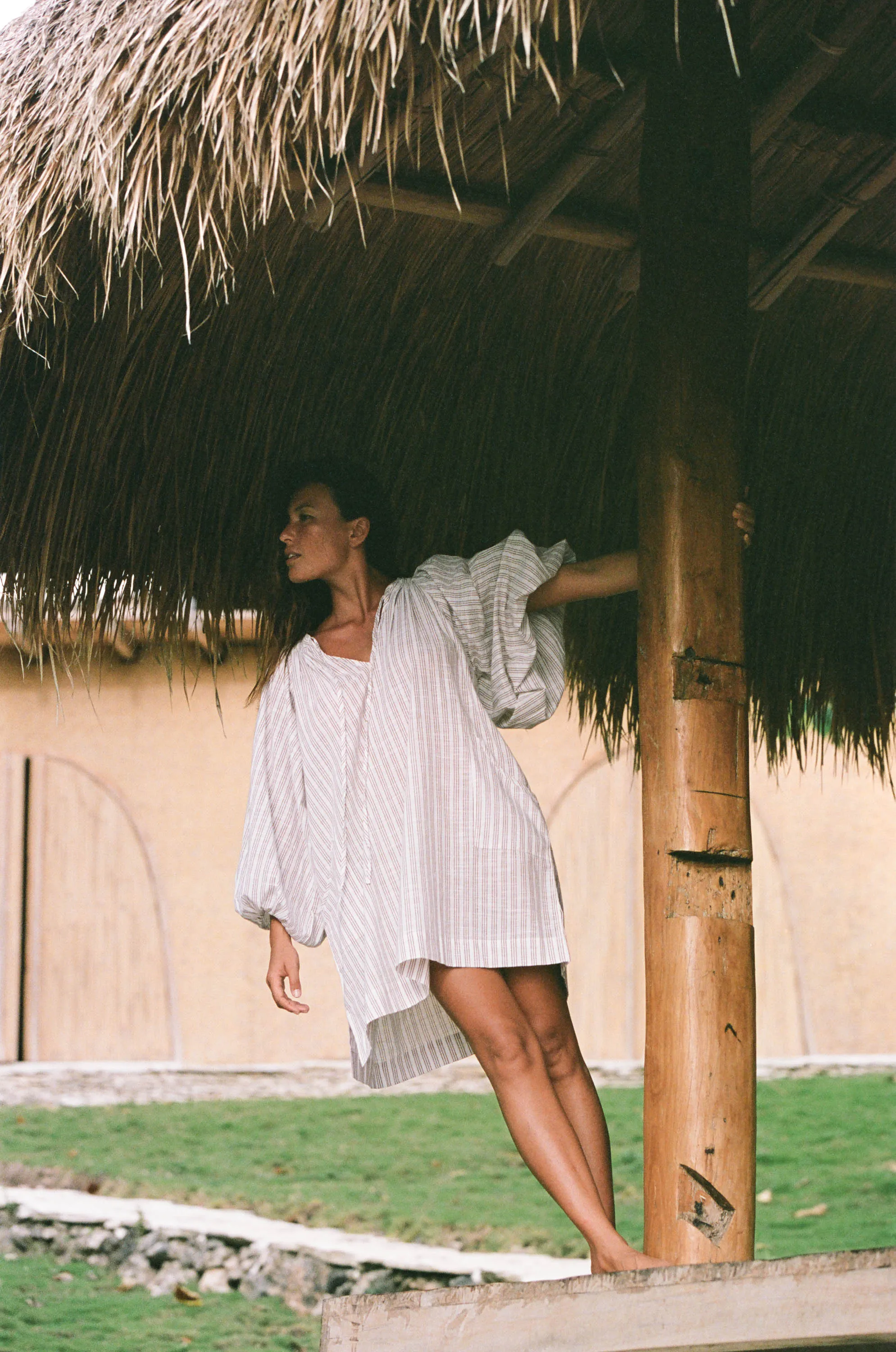 Poet Mini Dress ~ Vanilla sold by Daughters of India product image thumbnail 2