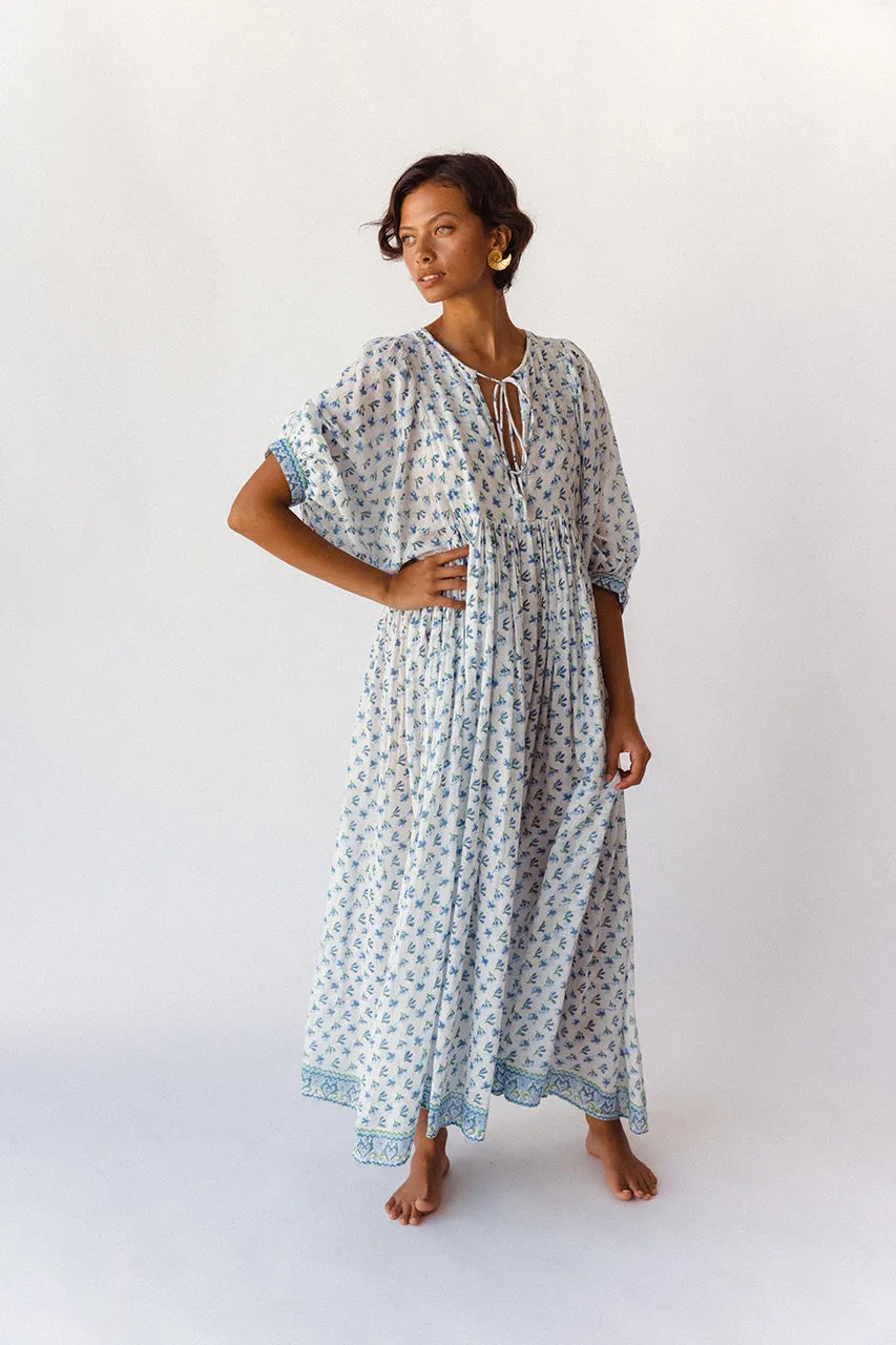 Kyra Maxi Dress ~ Azure sold by Daughters of India product image thumbnail 5