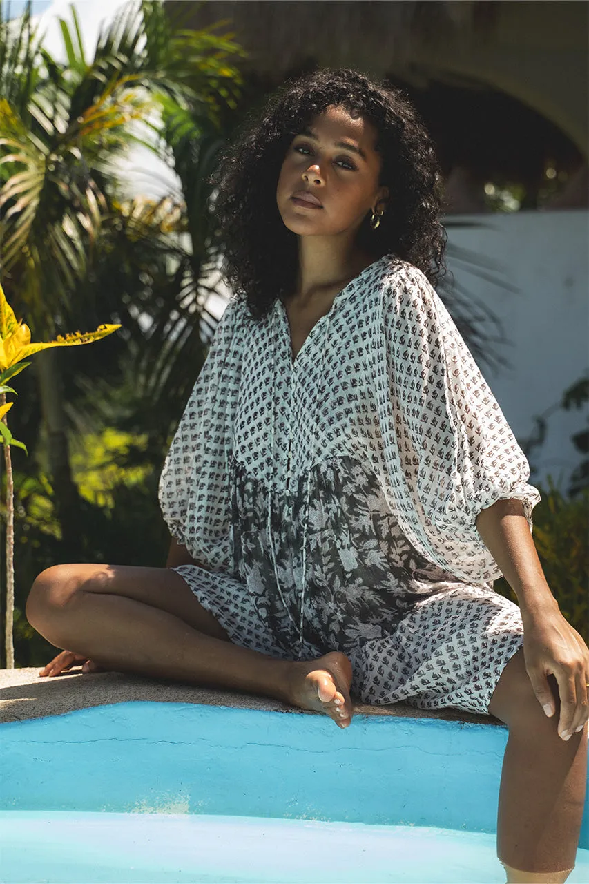 Nora Mini Dress ~ Noir sold by Daughters of India product image thumbnail 3