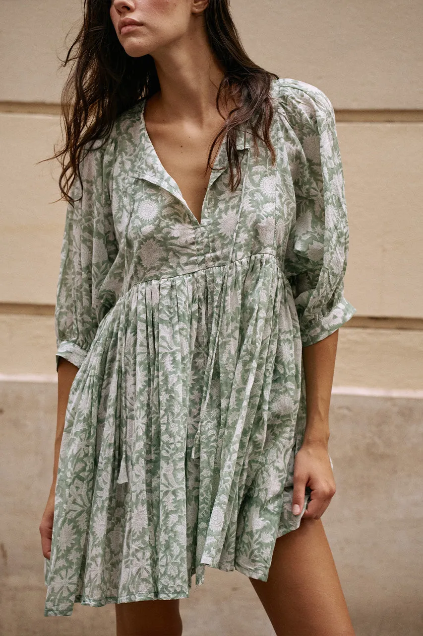 Kyra Mini Dress ~ Jade sold by Daughters of India product image thumbnail 2