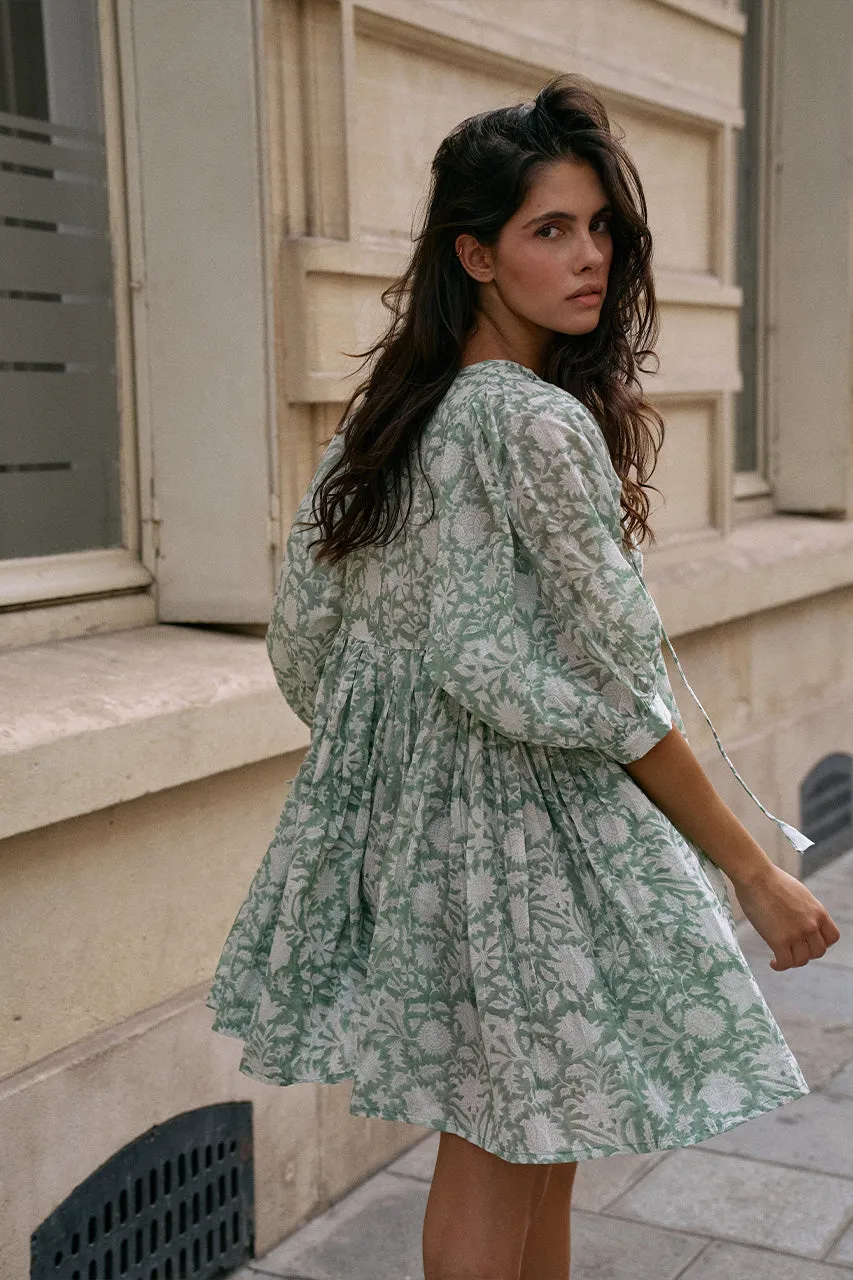 Kyra Mini Dress ~ Jade sold by Daughters of India product image thumbnail 4