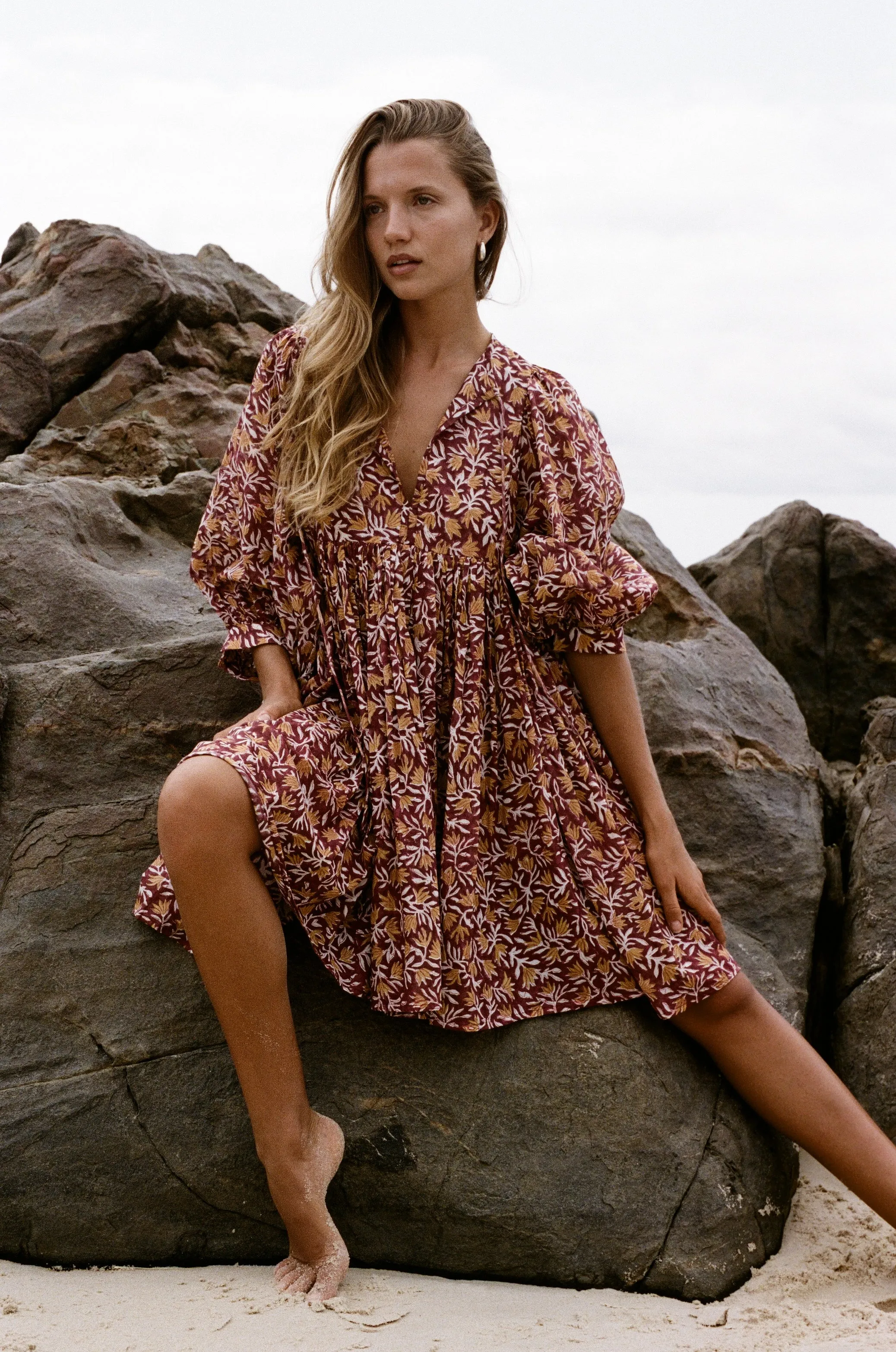 Kyra Mini Dress ~ Sumac sold by Daughters of India product image thumbnail 4