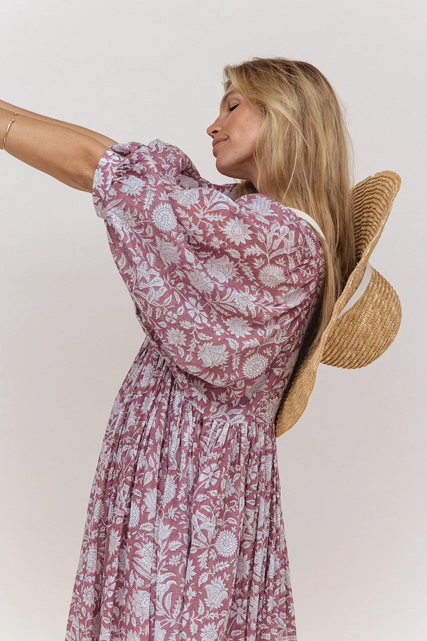 Kyra Midi Dress ~ Musk sold by Daughters of India product image thumbnail 2