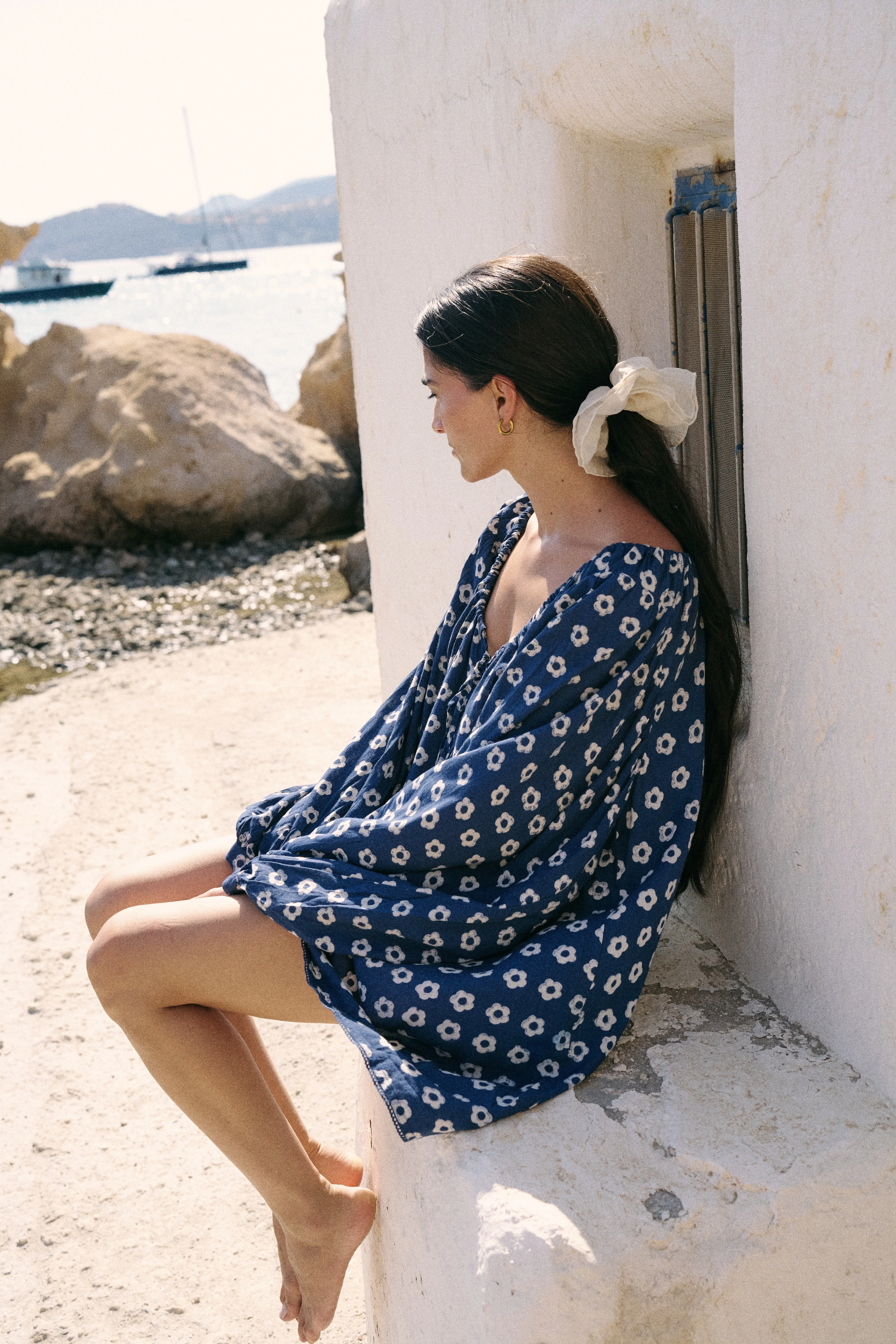 Zahra Mini Dress ~ Indigo sold by Daughters of India product image thumbnail 5