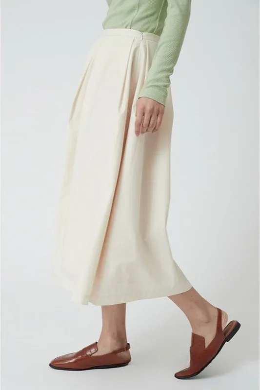 Clean tone pleats midi skirt sold by Polyphonie product image thumbnail 4