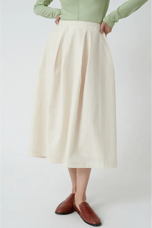 Clean tone pleats midi skirt sold by Polyphonie product image thumbnail 5