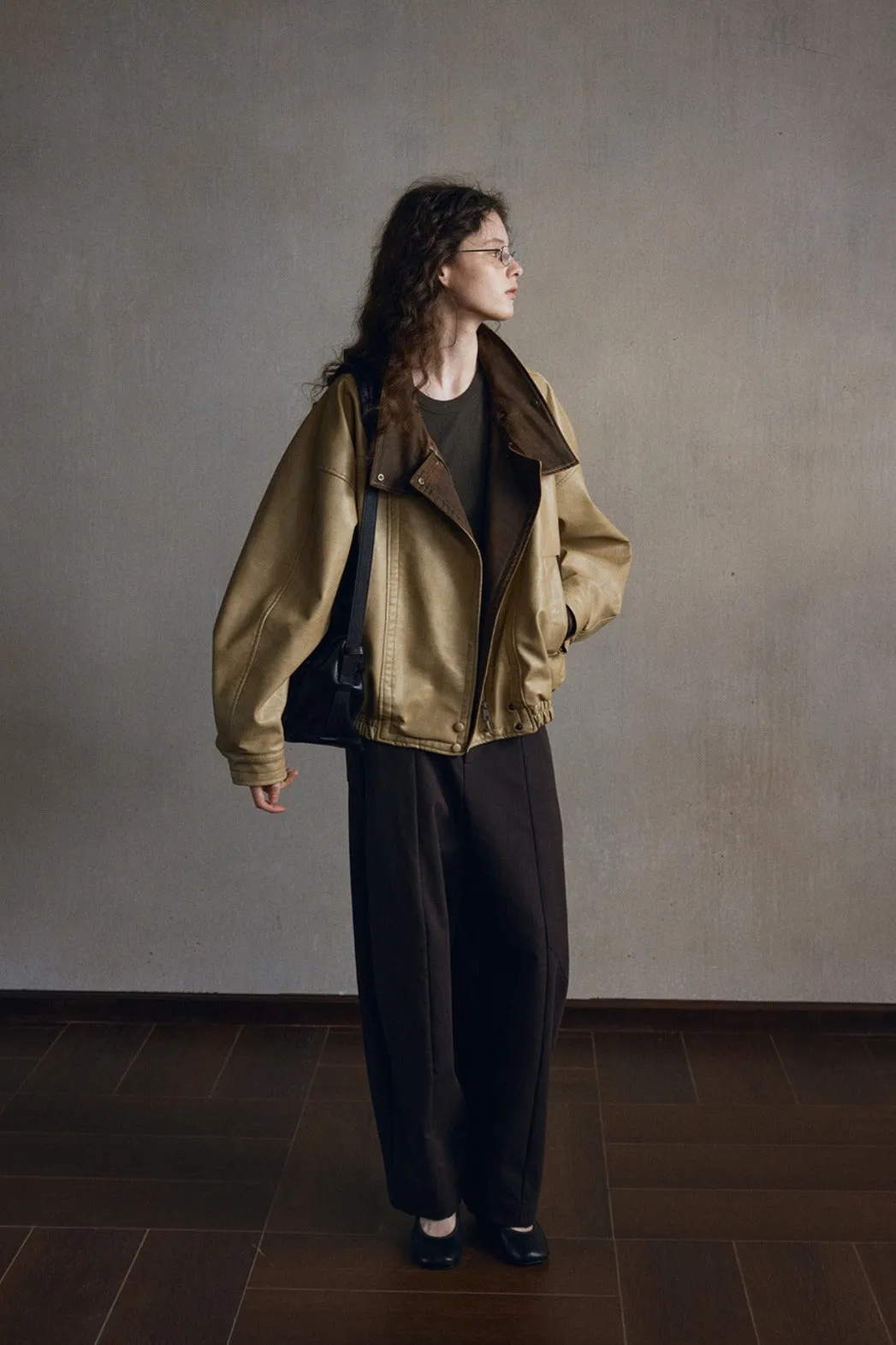 Structured color-block PU jacket | 2 color sold by Polyphonie product image thumbnail 2