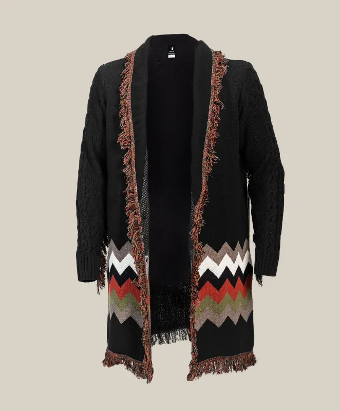 Xitle V-Neck Heritage Cardigan made by Espiritu