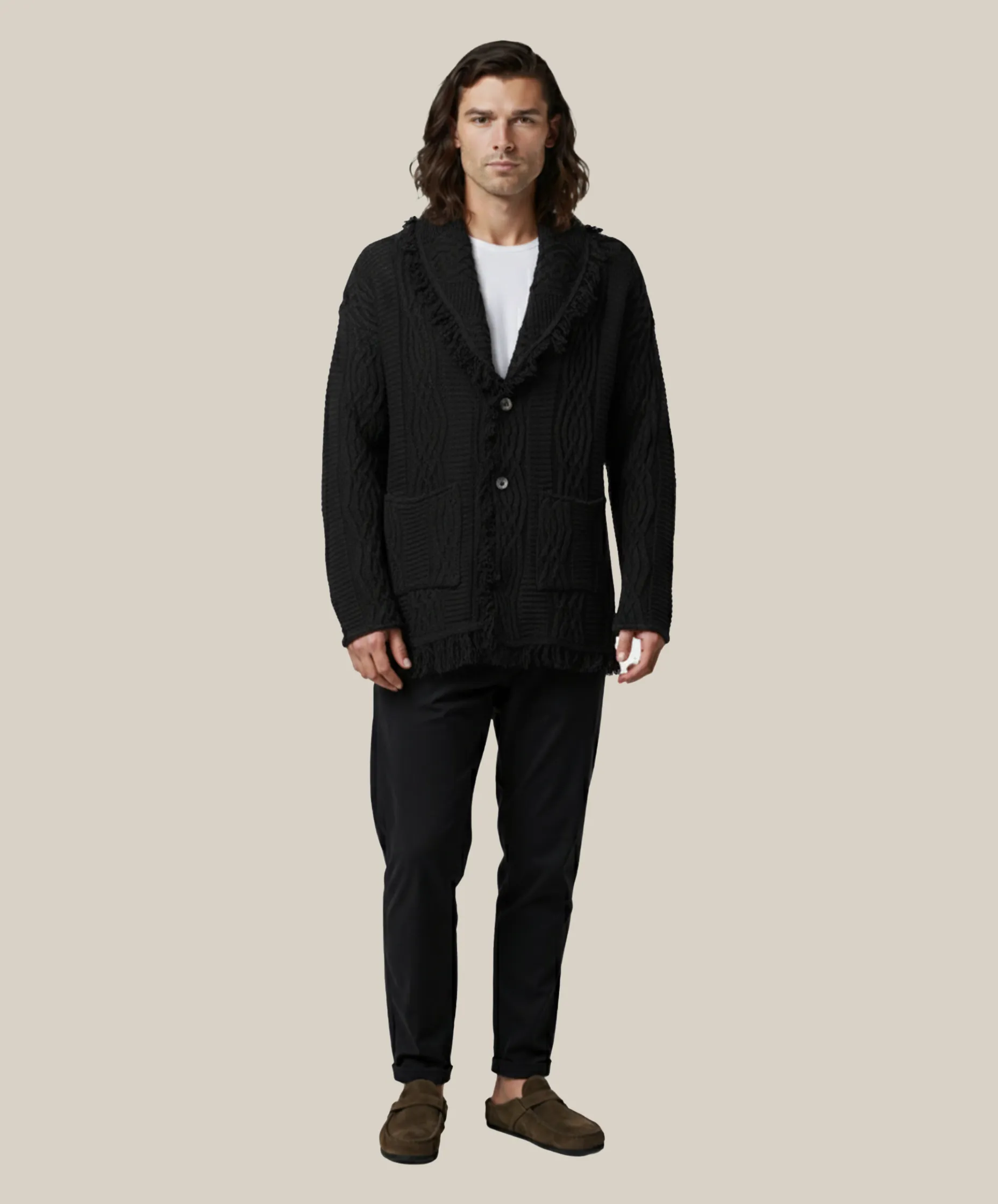 Equinox Black V-Neck Heritage Cardigan sold by Espiritu product image thumbnail 3
