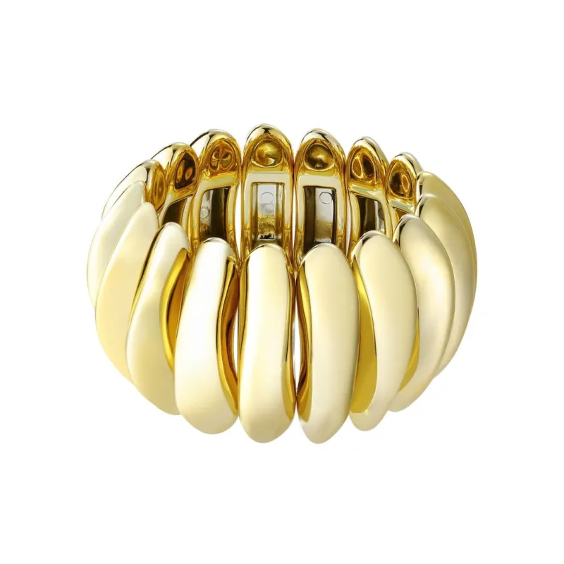 Gold Stretch Cuff made by Adornia