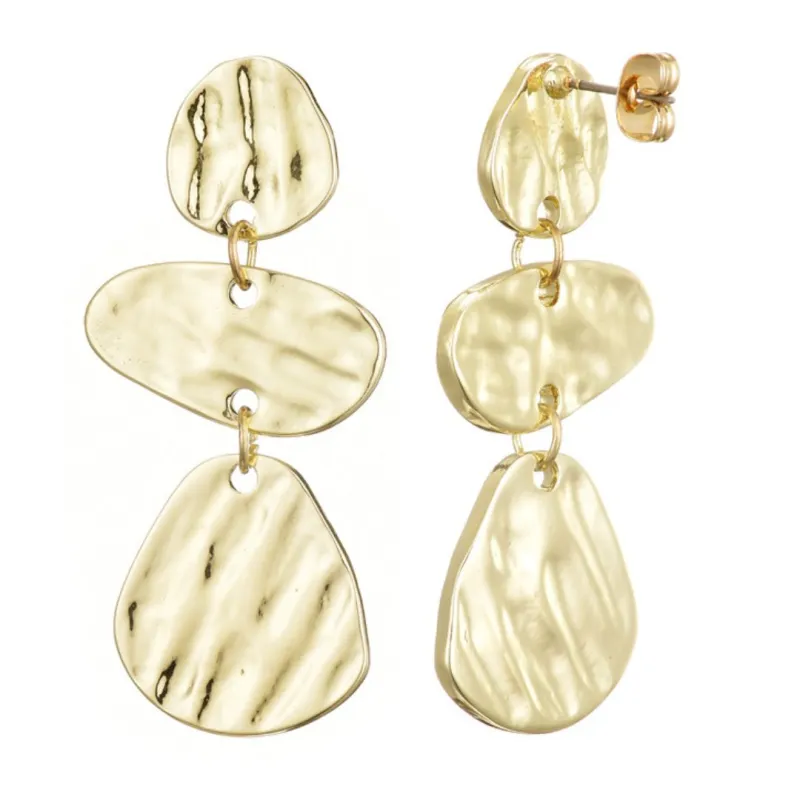 Gold Plated Miro Earrings made by Adornia