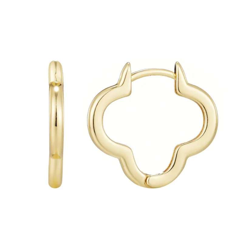 Clover Hoop Earrings made by Adornia