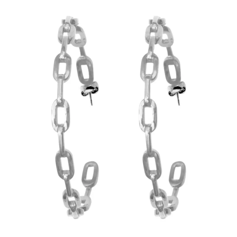 Link Hoop Earrings made by Adornia