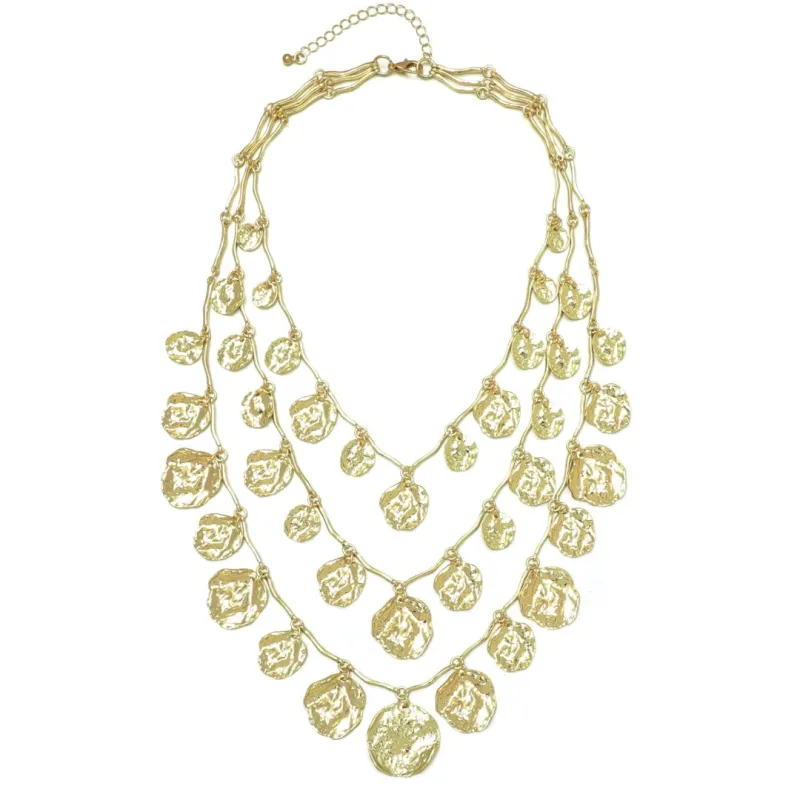 Modern Bohemian Layered Necklace made by Adornia
