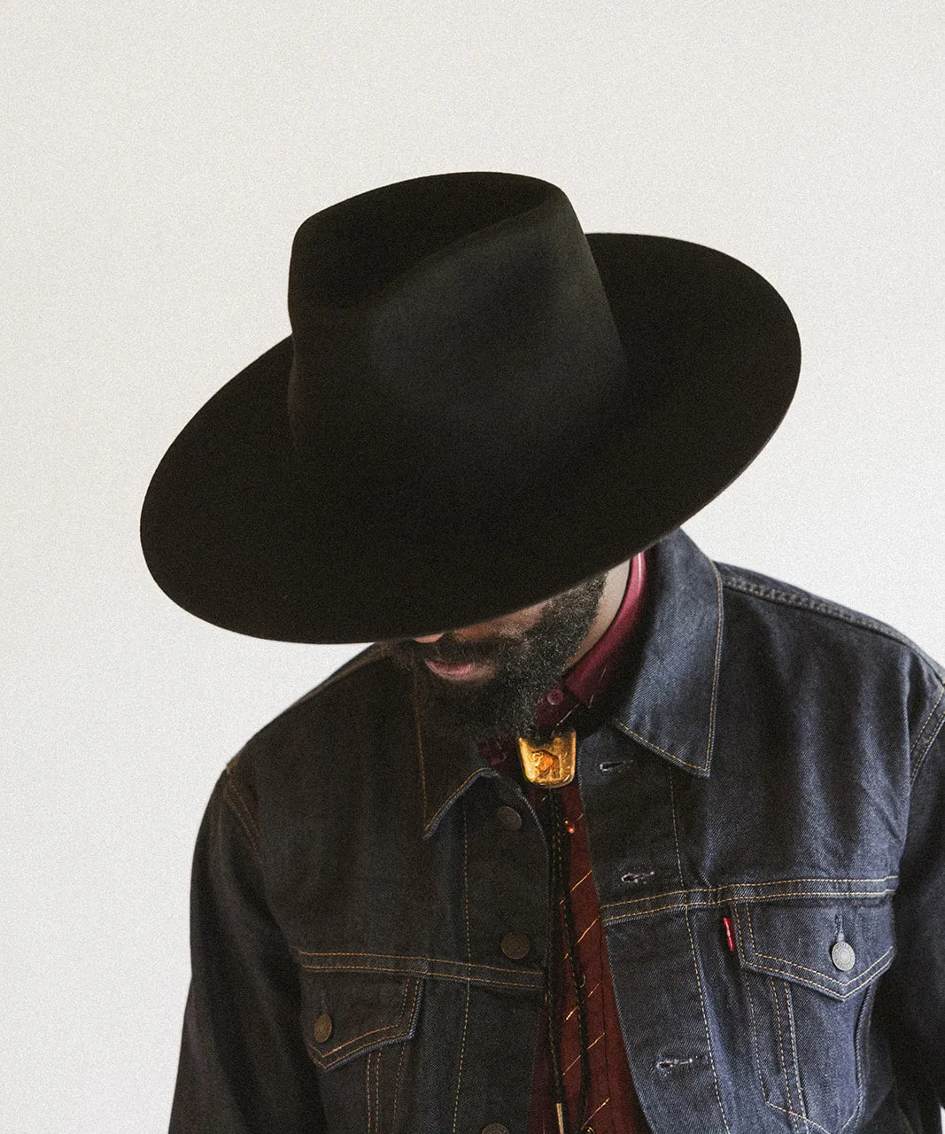 PURCELL FLAT-BRIMMED RANCHER HAT sold by Two Roads Hat Co. product image thumbnail 5