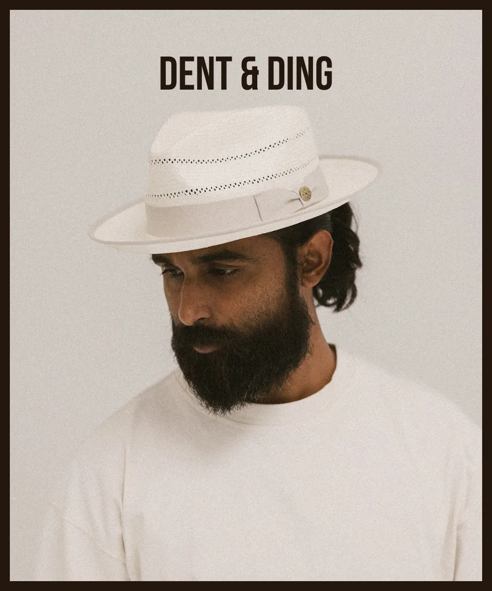 MONTAUK STRAW FEDORA HAT– DENT/DING sold by Two Roads Hat Co. product image thumbnail 2