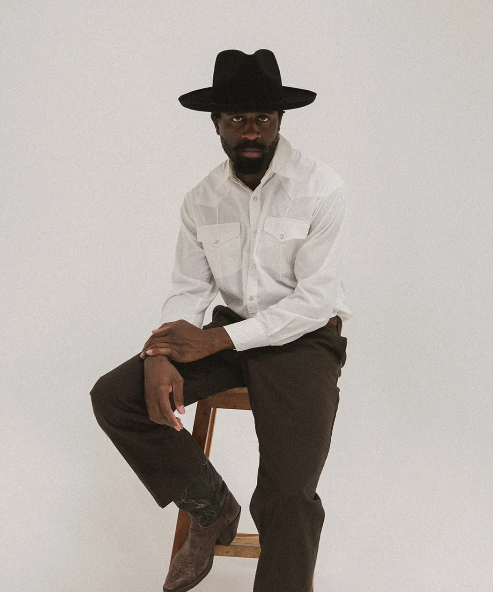 CLARKSDALE TEARDROP CROWN FEDORA sold by Two Roads Hat Co. product image thumbnail 3