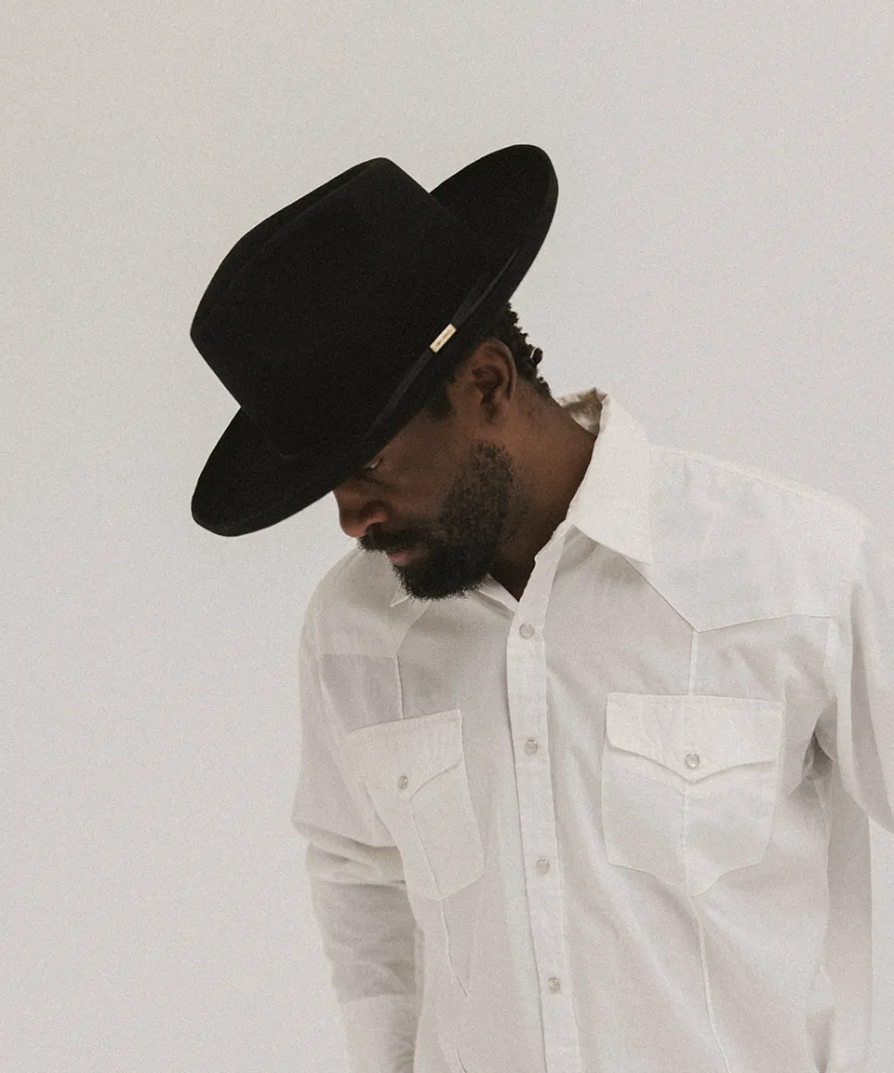 CLARKSDALE TEARDROP CROWN FEDORA sold by Two Roads Hat Co.