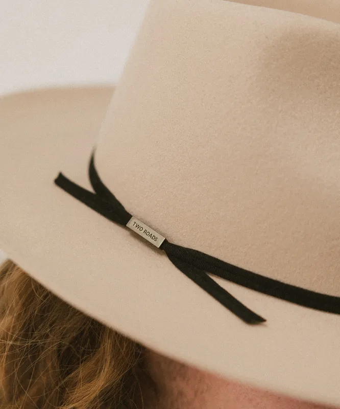 GROSGRAIN HAT BAND - BLACK sold by Two Roads Hat Co.
