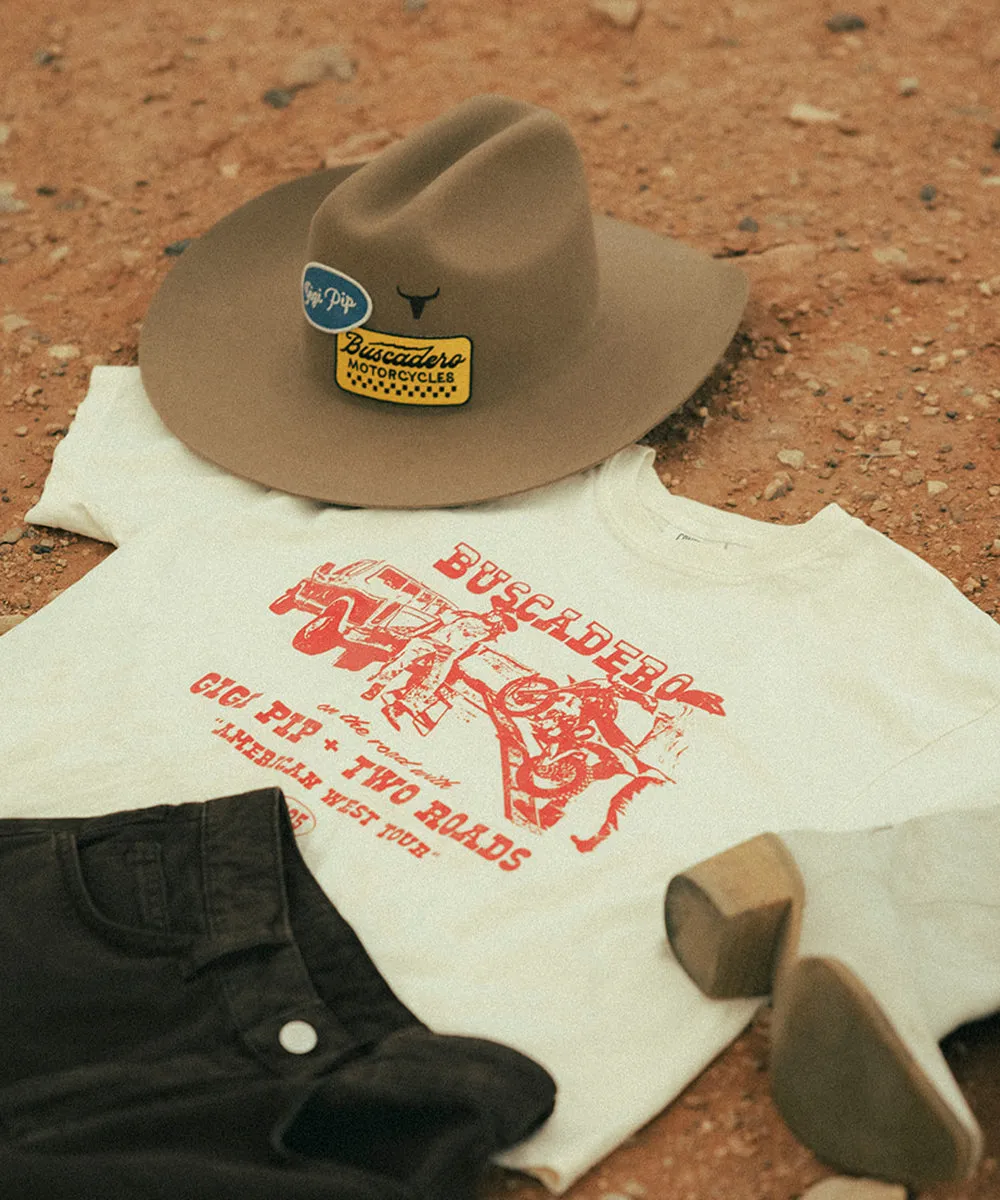 Gigi Pip x Buscadero Cowboy Hat Brown sold by Two Roads Hat Co. product image thumbnail 5
