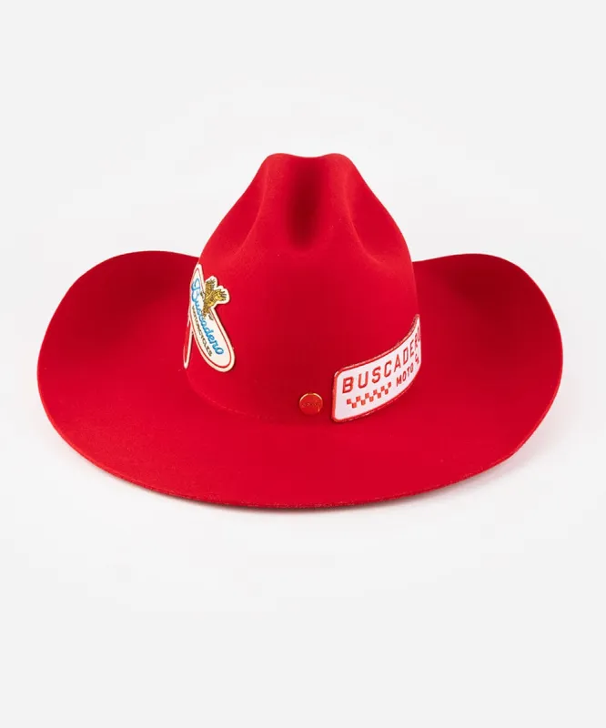 Gigi Pip x Buscadero Cowboy Hat Red sold by Two Roads Hat Co.