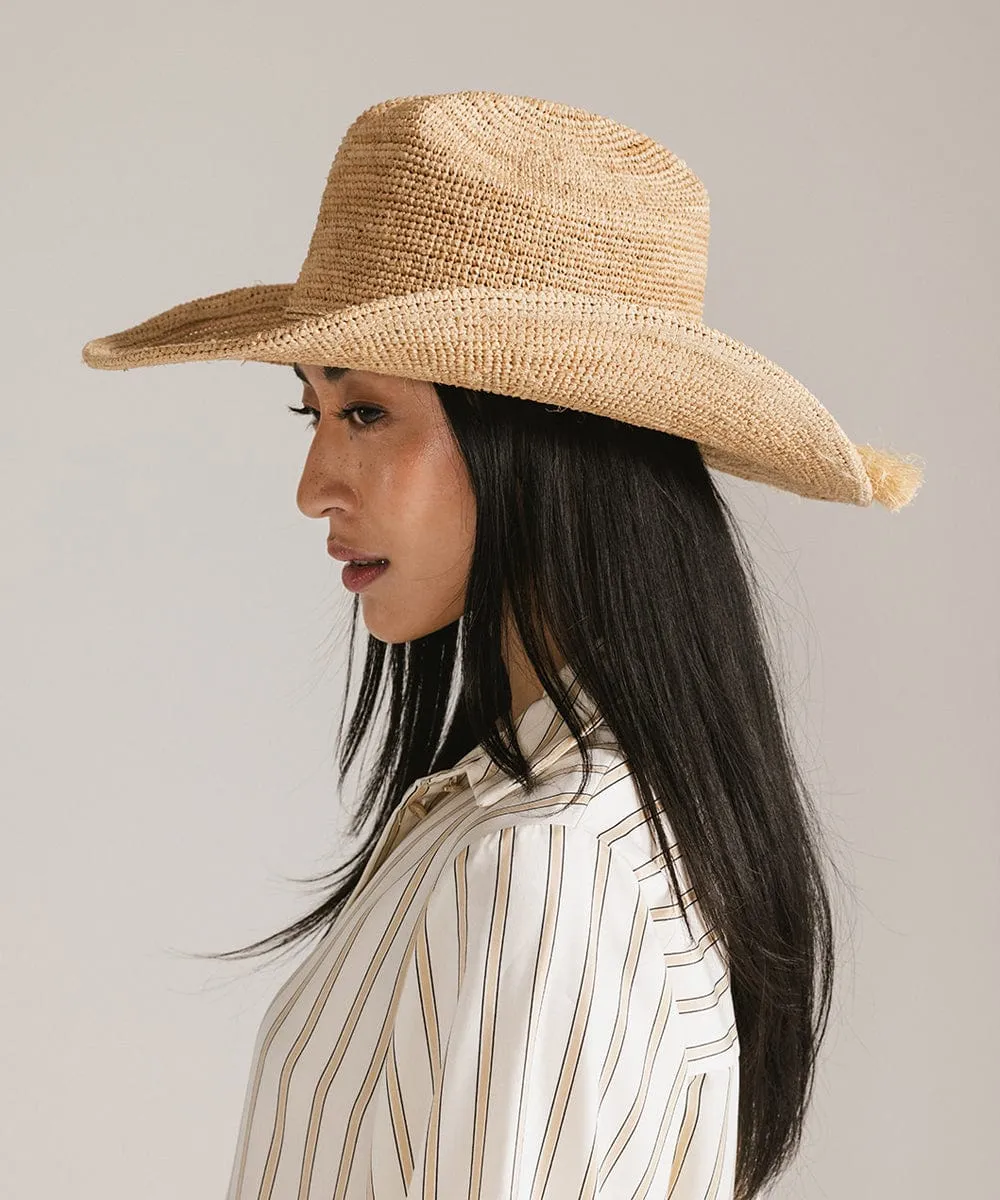 Ames Packable Straw Cowboy Hat sold by Two Roads Hat Co. product image thumbnail 5