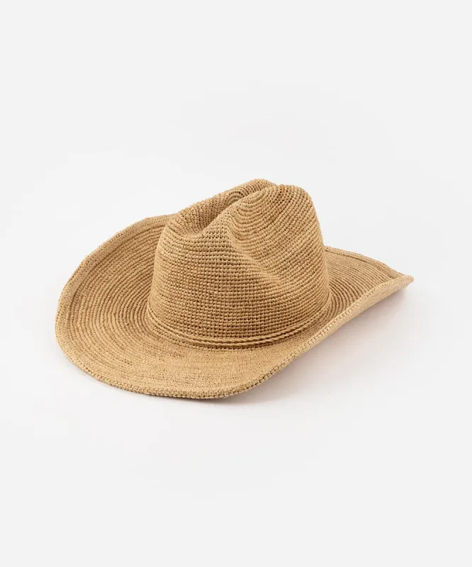 Ames Packable Straw Cowboy Hat sold by Two Roads Hat Co.