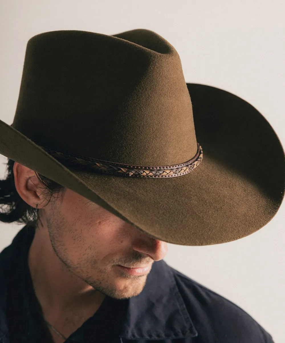 BLACKWATER PINCH-FRONT COWBOY HAT sold by Two Roads Hat Co. product image thumbnail 4