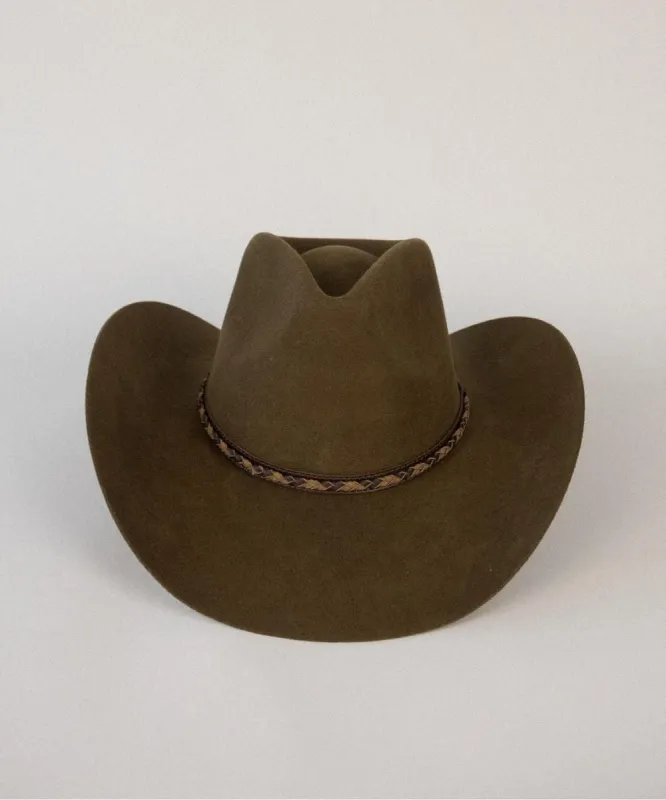 BLACKWATER PINCH-FRONT COWBOY HAT sold by Two Roads Hat Co.