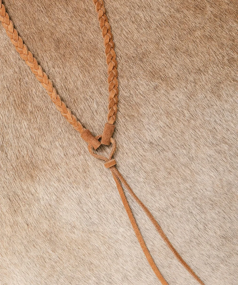 Braided Suede Hat Band sold by Two Roads Hat Co. product image thumbnail 3