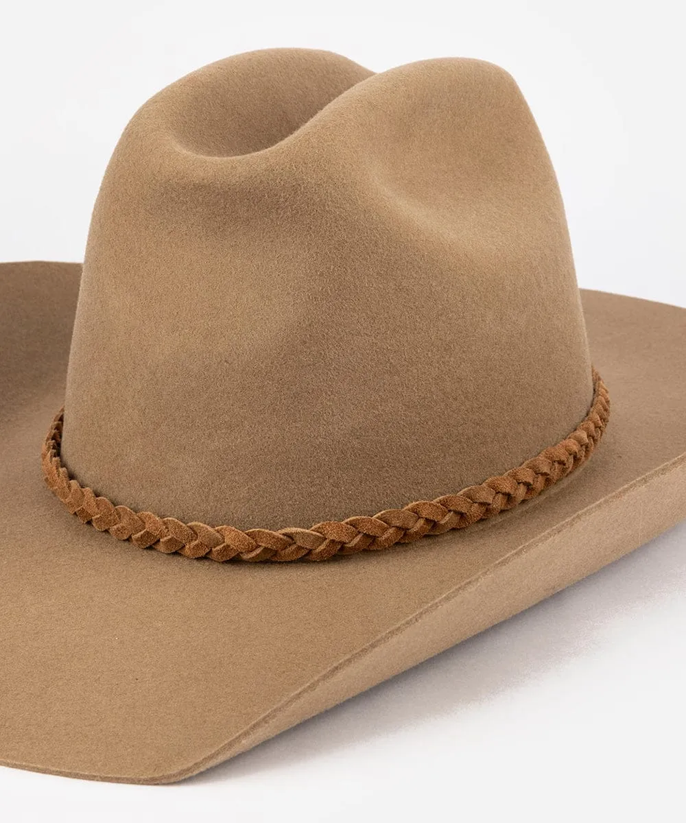 Braided Suede Hat Band sold by Two Roads Hat Co.
