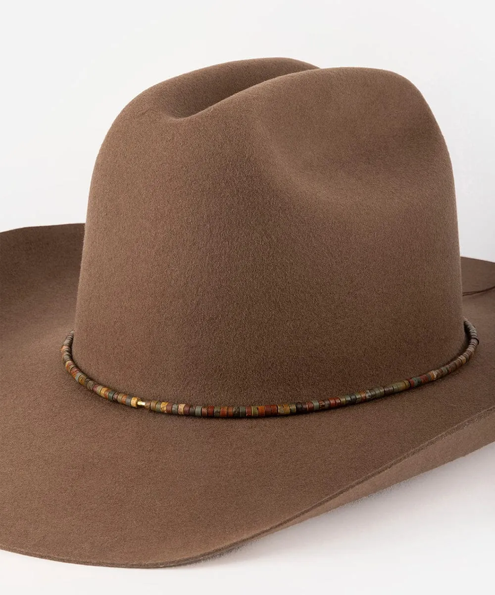 Stone Beaded Hat Band sold by Two Roads Hat Co.