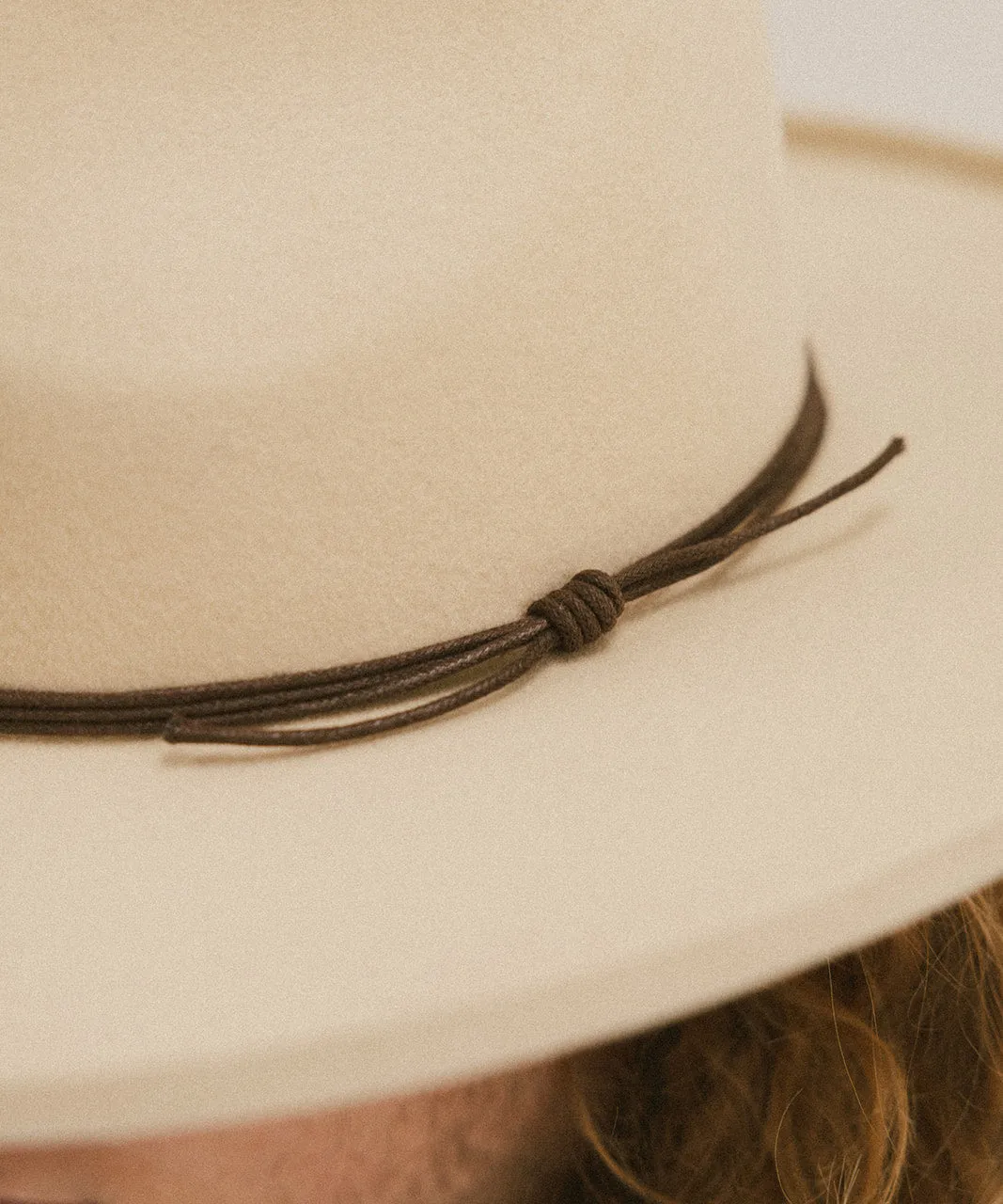 TRIPLE STRAND ROPE HAT BAND - DARK BROWN sold by Two Roads Hat Co. product image thumbnail 2