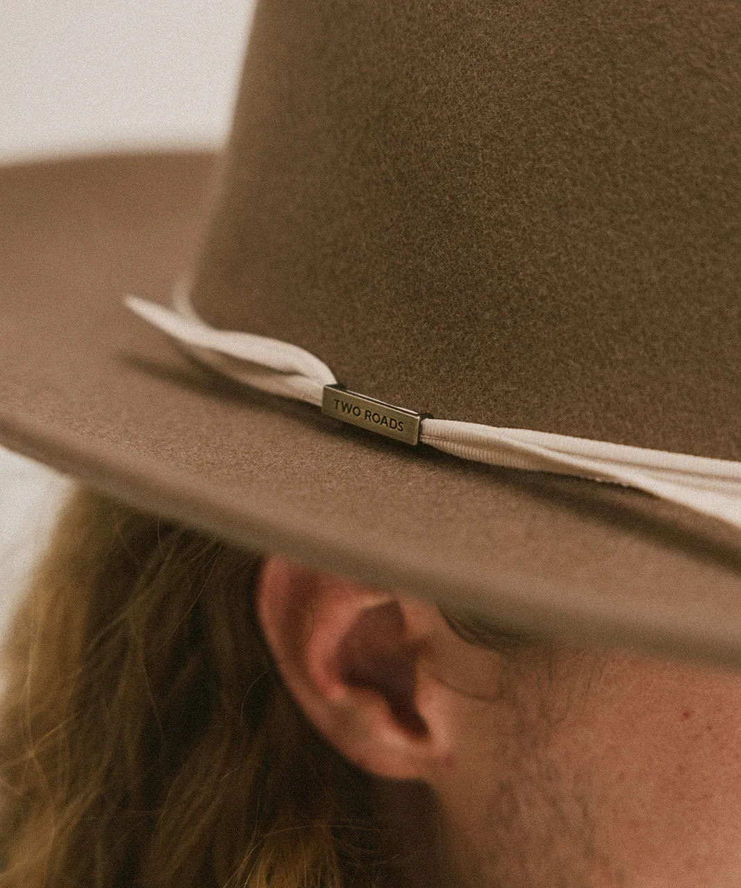 GROSGRAIN HAT BAND - NUDE sold by Two Roads Hat Co.