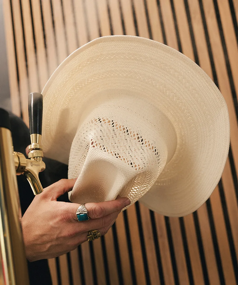 Monte Cristo Blank Open Crown Straw Hat sold by Two Roads Hat Co. product image thumbnail 2