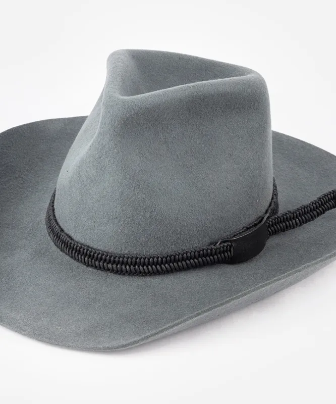 Cord + Leather Hat Band made by Two Roads Hat Co.