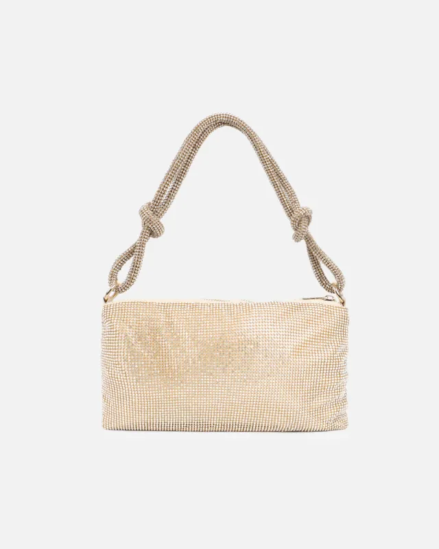 Talia Gold Diamante Shoulder Bag sold by Simmi London
