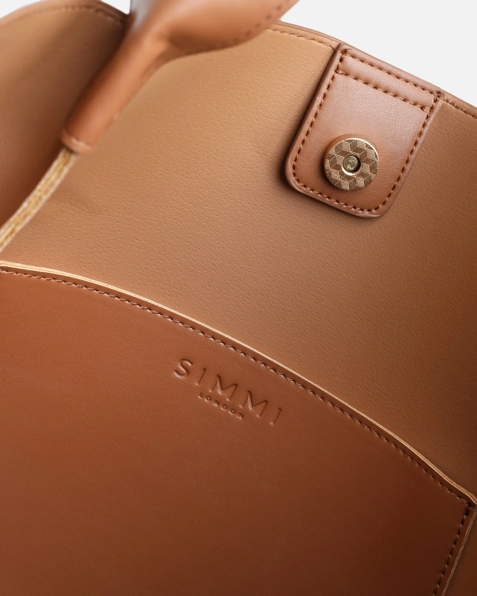 Sally Large Tan Tote Bag sold by Simmi London product image thumbnail 3