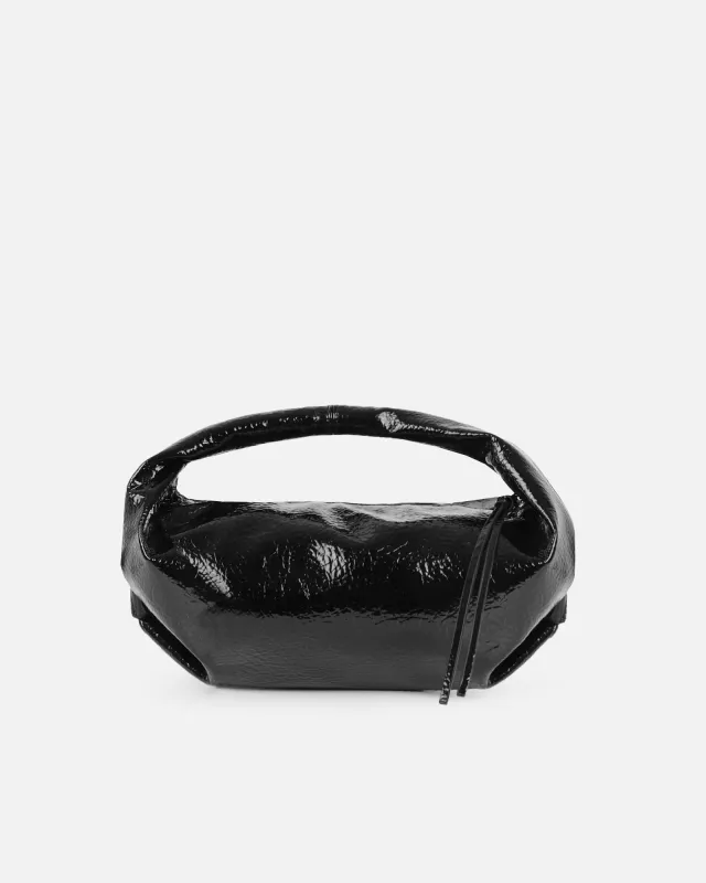 Portia Black Soft Sculpt Handbag sold by Simmi London