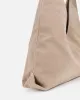 Isla Large Beige Faux Suede Shoulder Bag sold by Simmi London