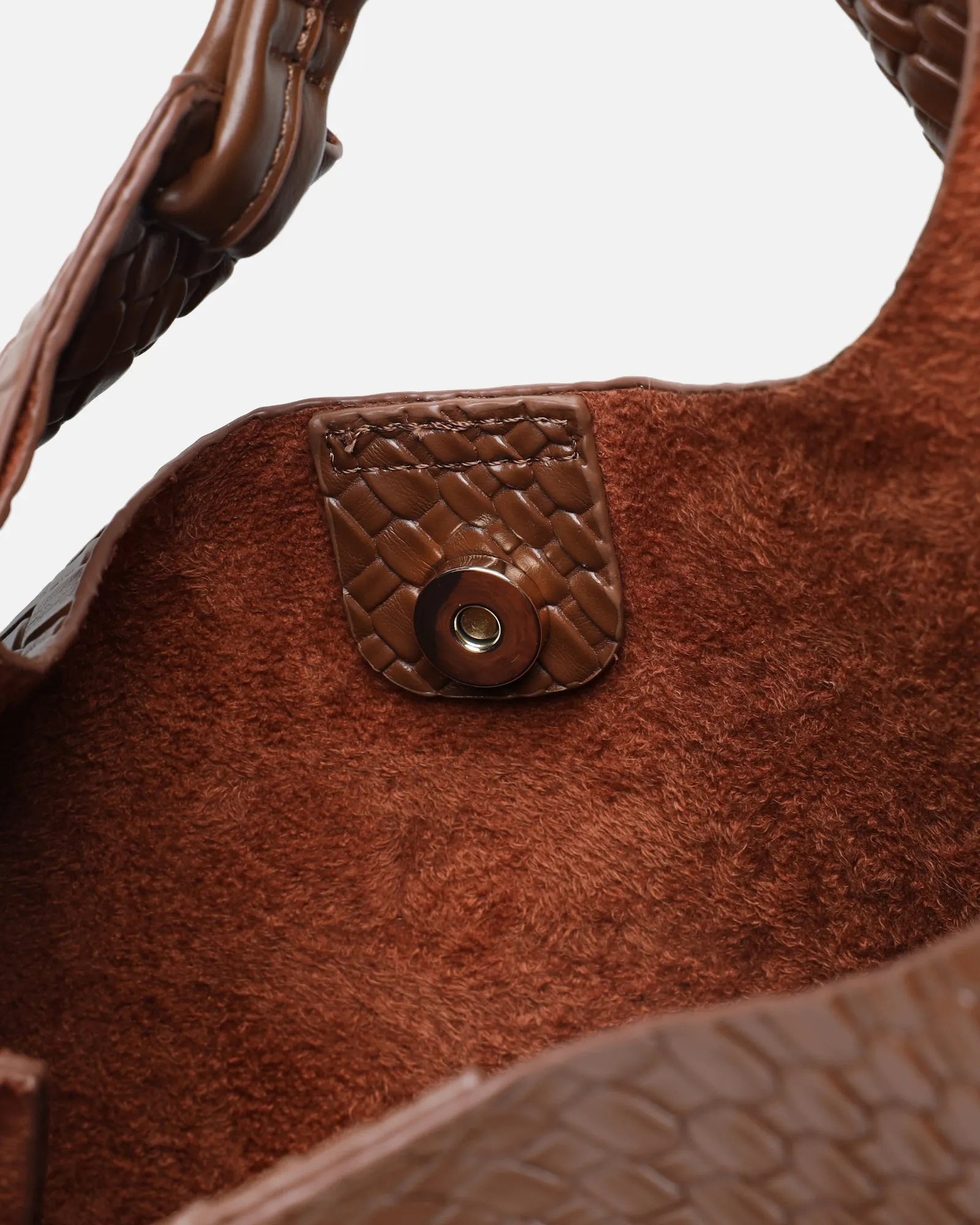 Heather Large Brown Woven Shoulder Bag sold by Simmi London product image thumbnail 3