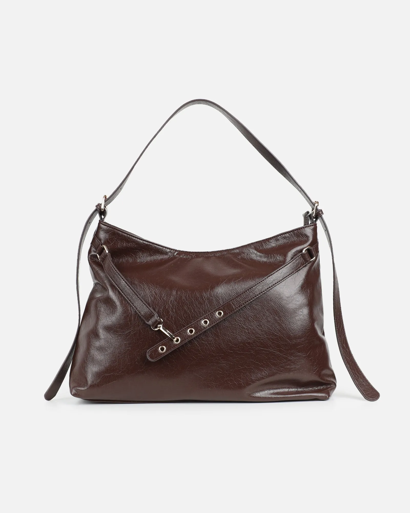Artemis Large Brown Shoulder Bag sold by Simmi London