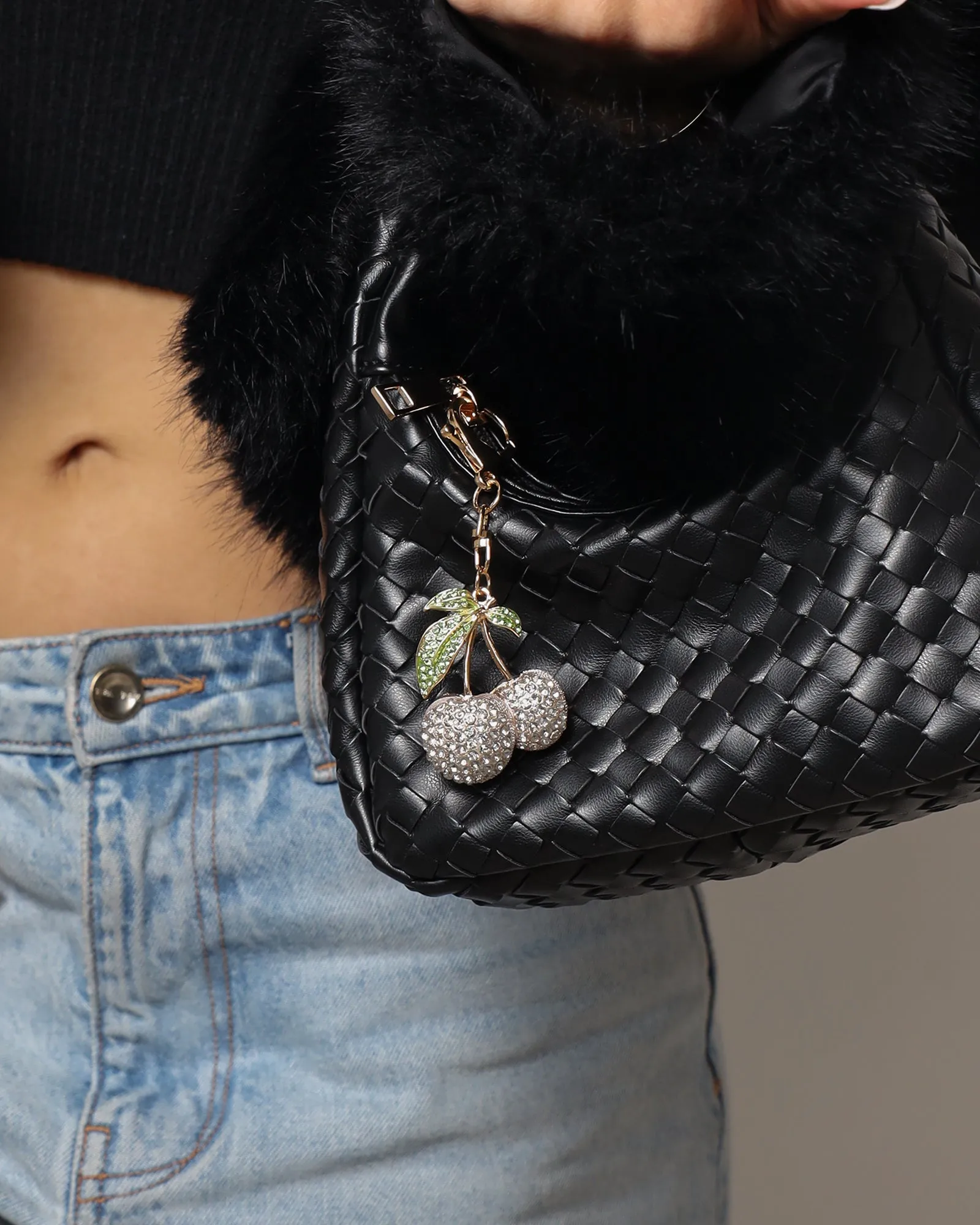 Cheri Silver Cherry Charm sold by Simmi London