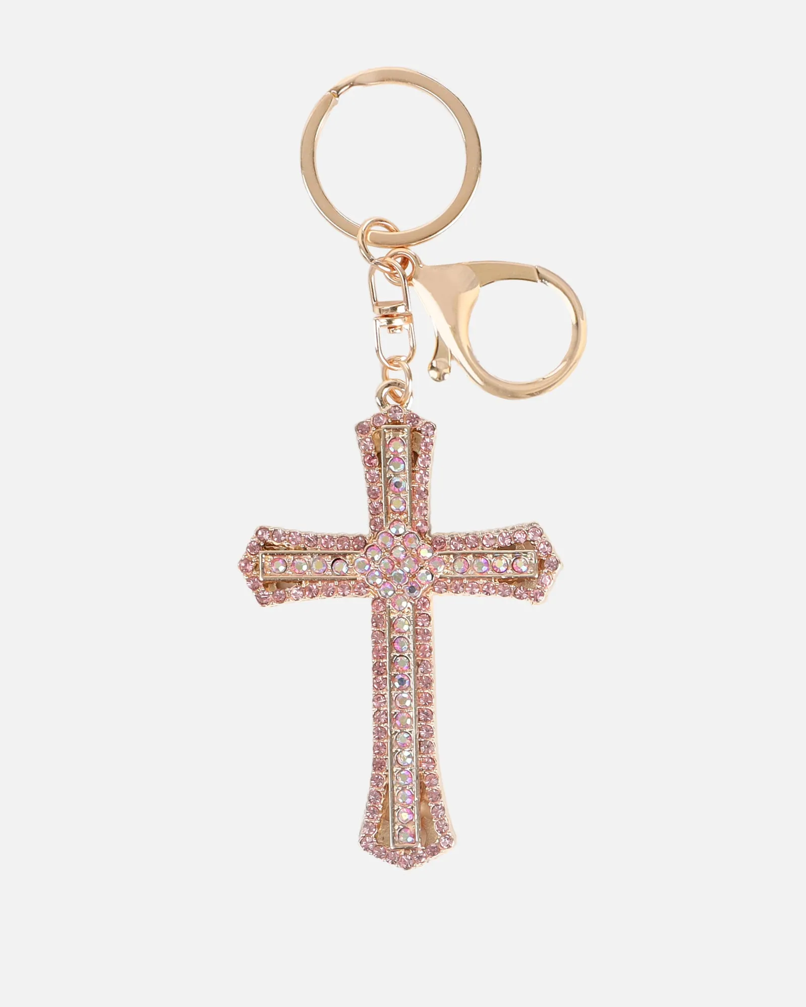 Avah Pink Diamante Cross Charm sold by Simmi London product image thumbnail 2