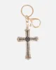 Avah Black DIamante Cross Charm sold by Simmi London